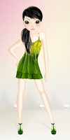 Zielona suknia na lato