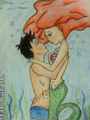 Arielka + Eryk-pocałunek pod wodą