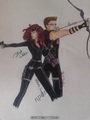 Black Widow and Hawkeye (Rysowane na podstawie obrazka z Internetu)
