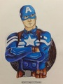 Captain America (Rysowane na podstawie zdjęcia z filmu)